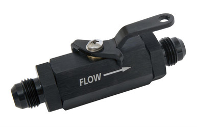 Shutoff Valve - #6an Male Black Finish 650633