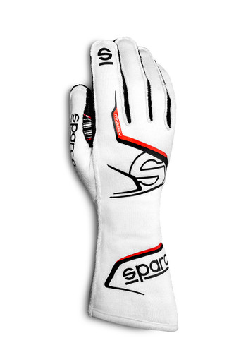 Sparco Glove Arrow Large White / Black 00131411BINR