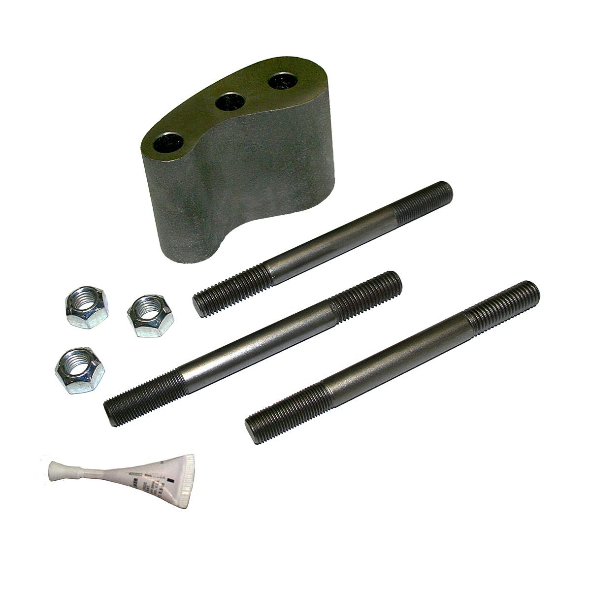 Superlift 3434 3" Raised 3 Bolt Steering Block - 73-87 GM 1/2 & 3/4 Ton & 73-91 Blzr/Jmy/Sub