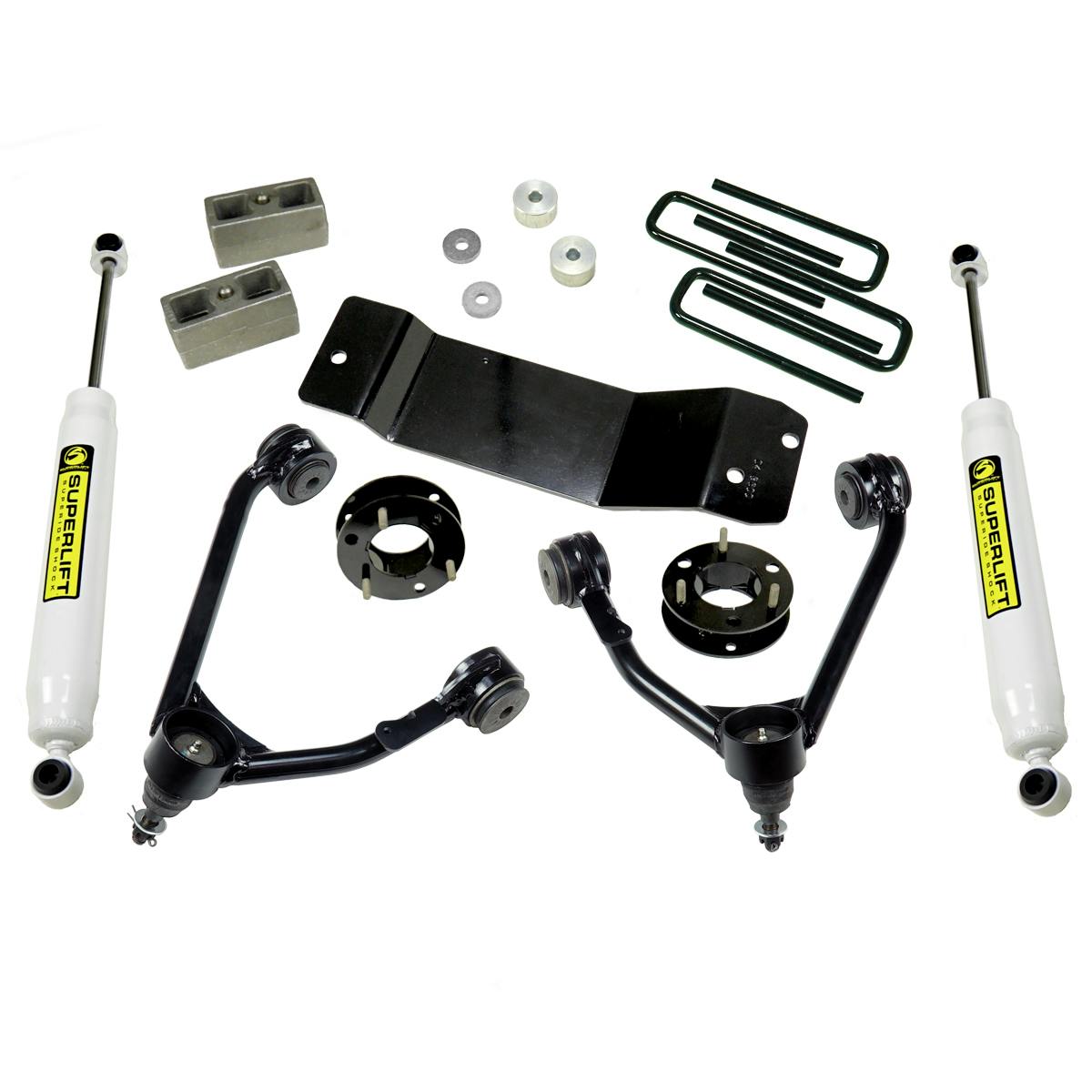 Superlift 3600 3.5" Upper Ctrl Arm Kit -14-18 GM 1500 4WD w/ OE Al or SS Ctrl Arms w/SL Rr Shks