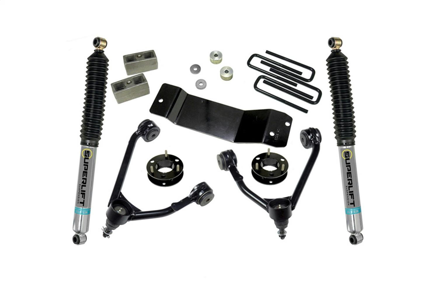 Superlift 3600B 3.5" Upper Ctrl Arm Kit-14-18 GM 1500 4WD w/OE Al or SS Ctrl Arms w/Bil Rr Shks