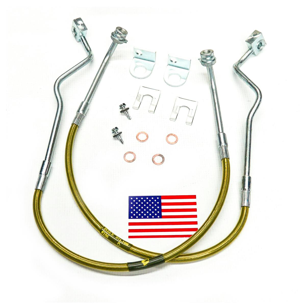 Superlift 91210 Bulletproof Brake Hose - Front - 86 Ranger/Bronco II w/ 4-6" Lift