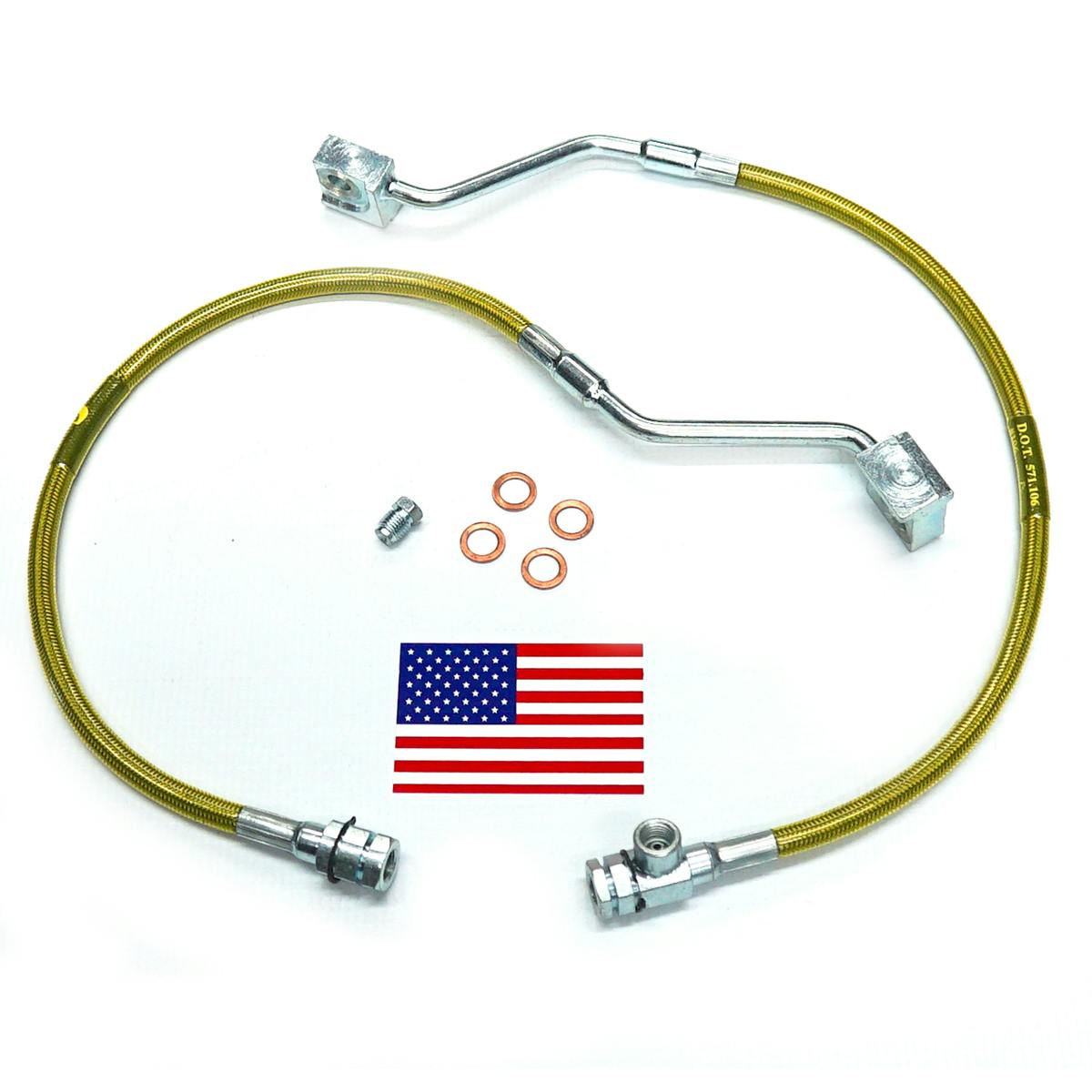 Superlift 91310 Bulletproof Brake Hose - Front - 90-96 F-150/Bronco w/ 4-6" Lift