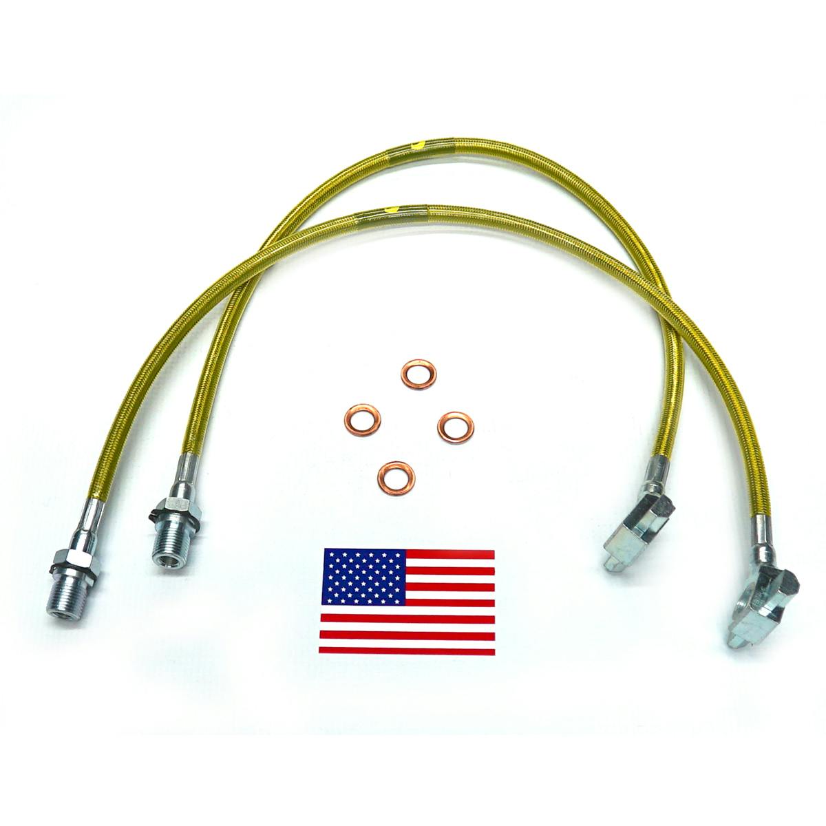 Superlift 91340 Bullet Proof Brake Hose - Front - 71-78 GM PU/Blazer/Suburban w/ 4-6" Lift