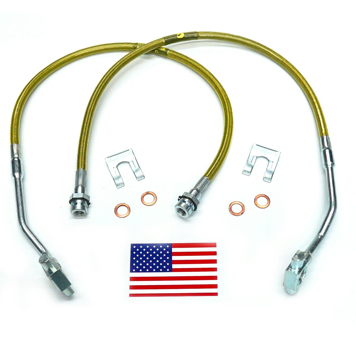 Superlift 91350 Bullet Proof Brake Hose - Front - 79-86 GM PU/Blazer/Suburban w/ 4-6" Lift