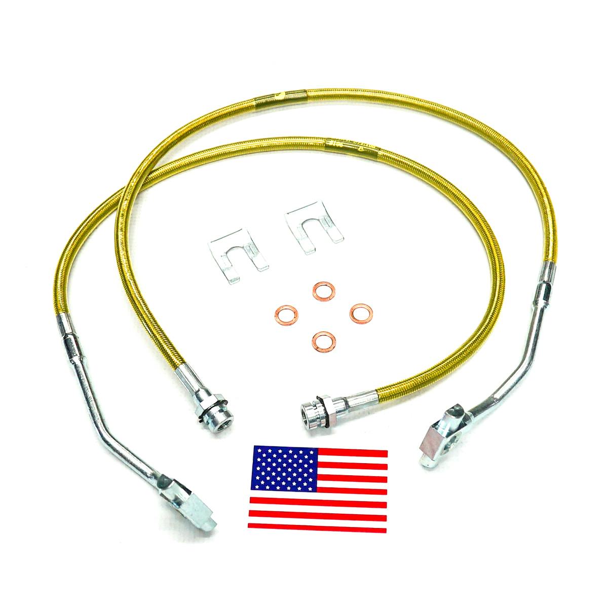 Superlift 91355 Bullet Proof Brake Hose - Front - 79-86 GM PU/Blazer/Suburban w/ 8-12" Lift