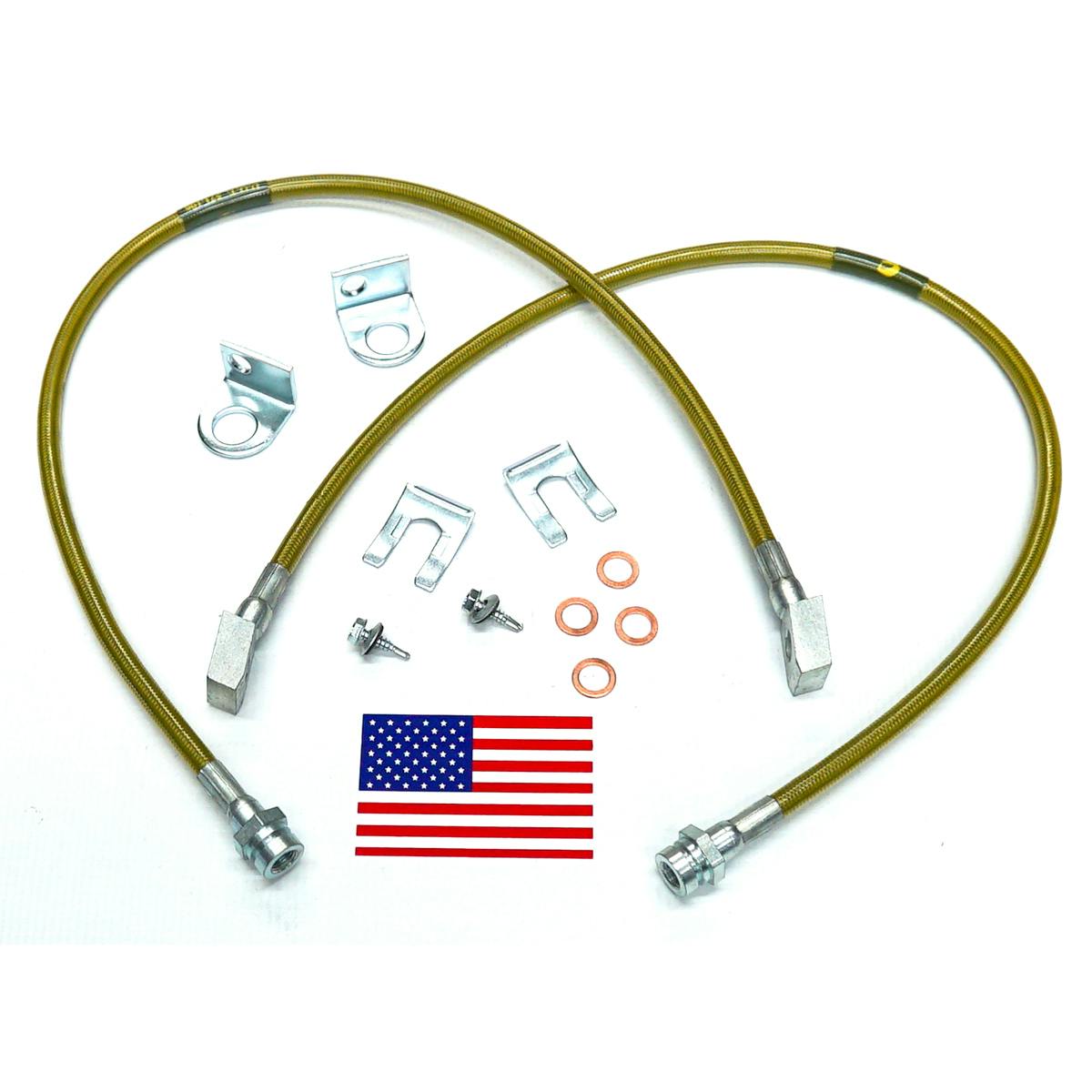 Superlift 91400 Bulletproof Brake Hose - Rear - 76-86 Jeep CJ5/CJ7 3" plus Lift