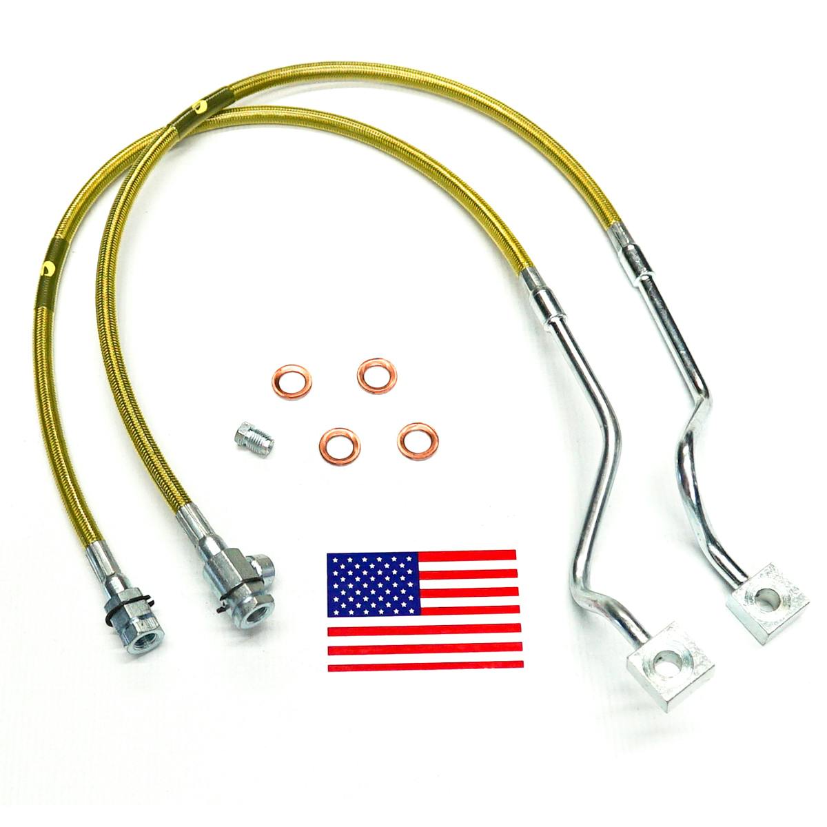 Superlift 91510 Bulletproof Brake Hose - Front - 99-04 F-250/F350 w/ 4-8" Lift