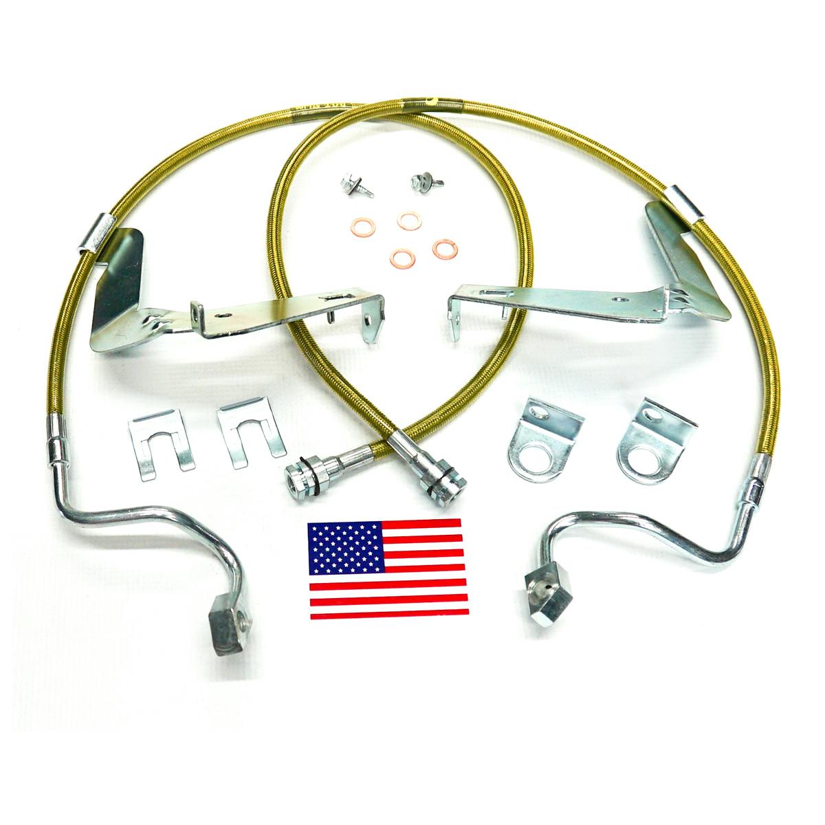 Superlift 91560 Bulletproof Brake Hose - Front - 08-10 F-250/F350 w/ 6-10" Lift