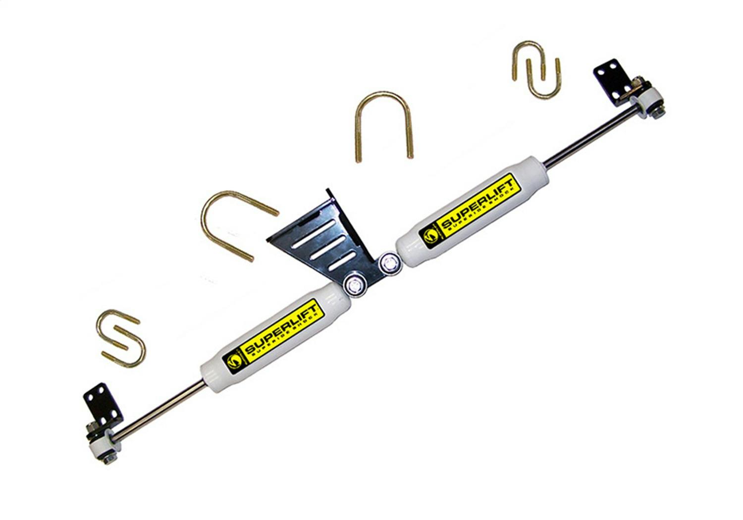 Superlift 92095 High Clearance Dual Steering Stabilizer Kit - SL (Hydraulic) - 07-18 Jeep JK