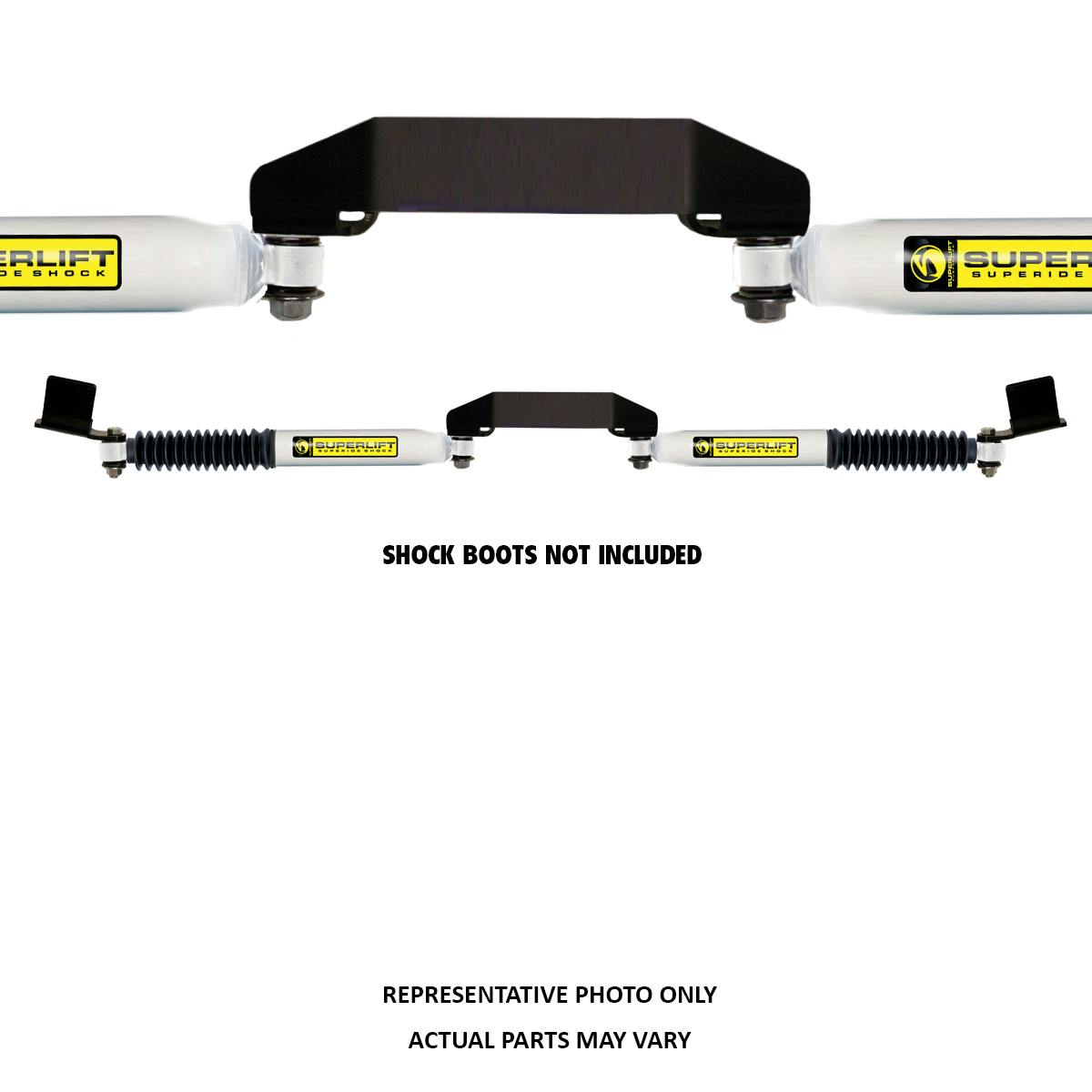 Superlift 92693 Dual Steering Stabilizer Kit-SL(Hydrlc)-05-07 F-2/F-350 4WD w/3" or Greater Lift