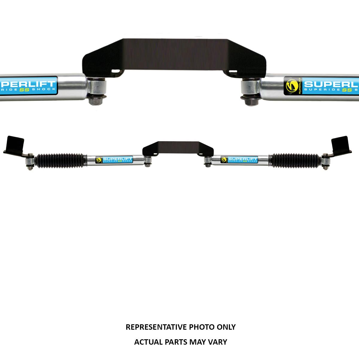 Superlift 92709 Dual Steering Stabilizer Kit - SL SS Bilstein (Gas) - 09-13 Ram 2500/3500 4WD