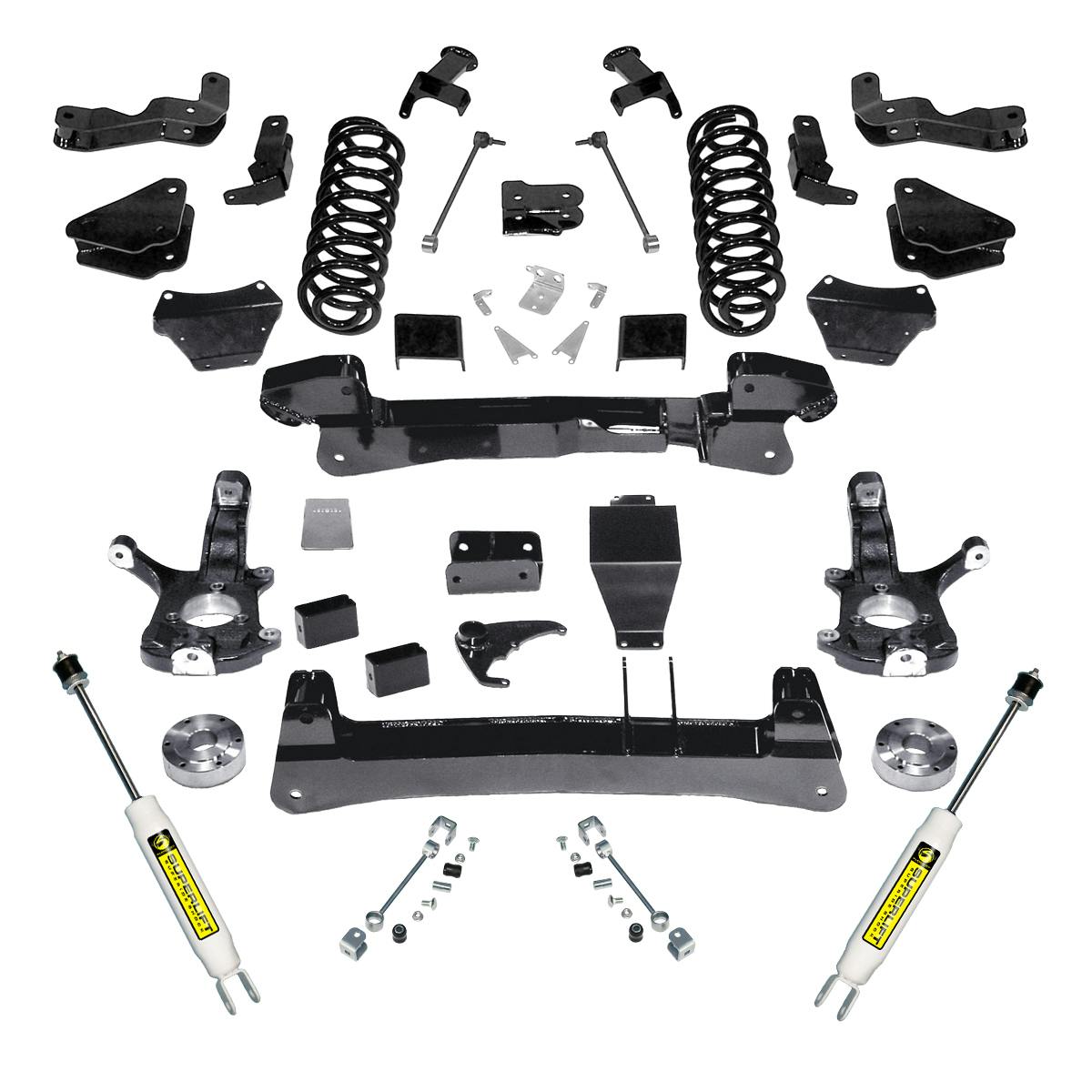 Superlift K123 6" Lift Kit - 1500 Suburban/Tahoe/Yukon 4WD - Knuckle Kit w/ SL Shocks