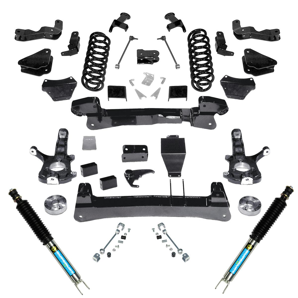 Superlift K123B 6" Lift Kit - 1500 Suburban/Tahoe/Yukon 4WD - Knuckle Kit w/ Bilstein Shocks