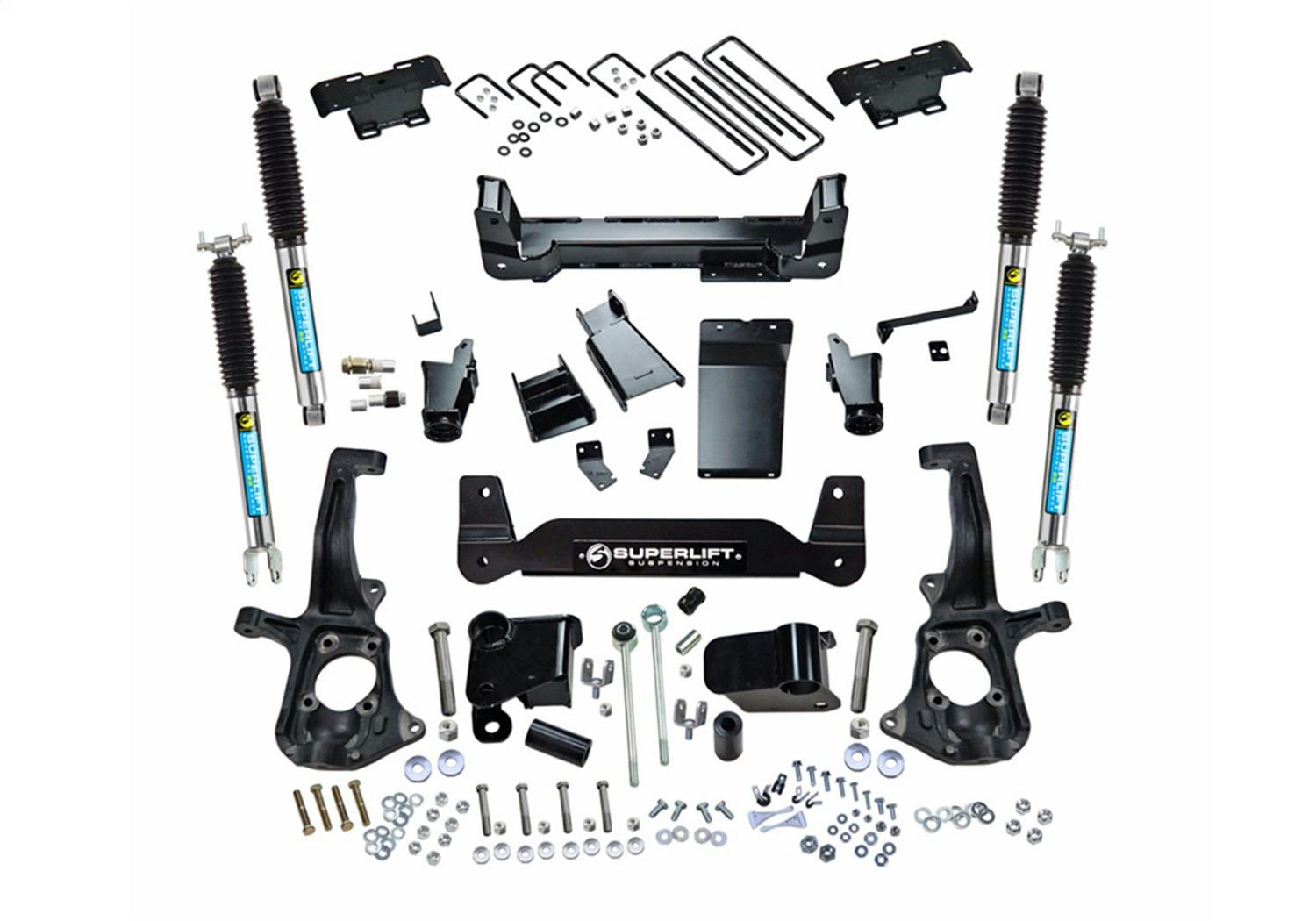 Superlift K150B 6" Lift Kit - 11-19 Silv/Sierra 2500/3500HD 4WD - Knuckle Kit w/ Bilstein Shocks