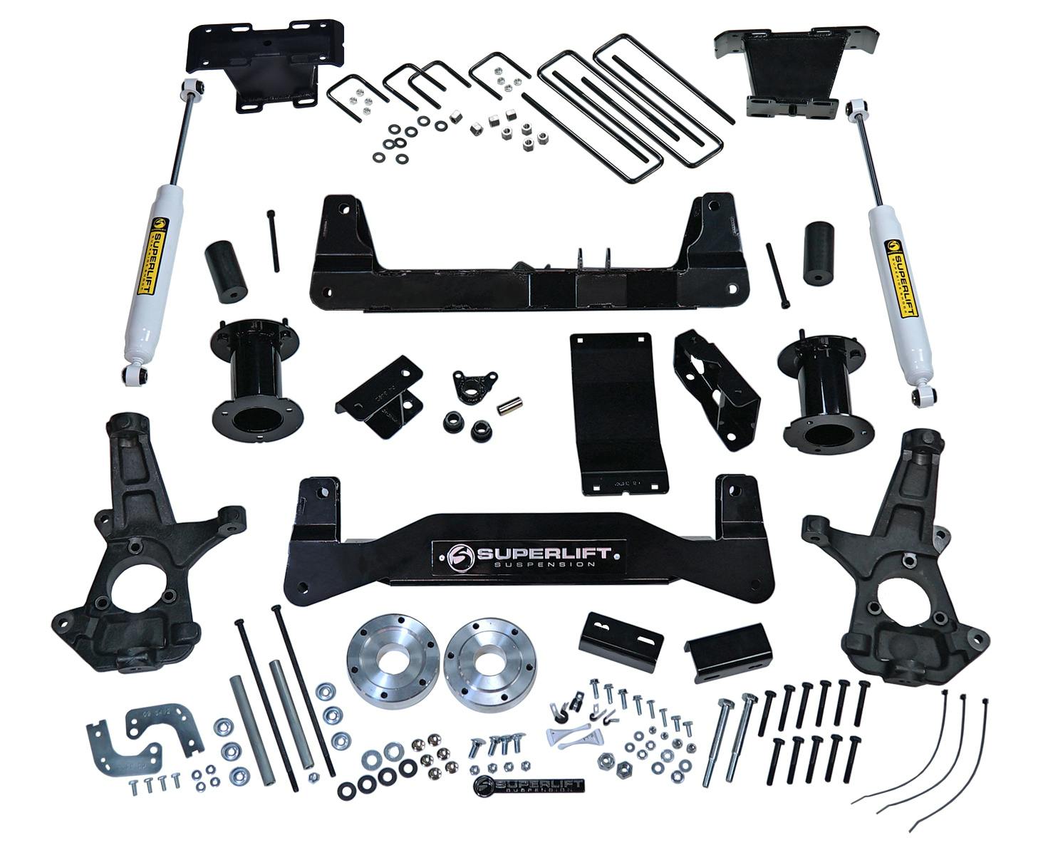 Superlift K162 6.5" Lift Kit - 07-13 Silverado/Sierra 1500 4WD - w/ SL Rear Shocks