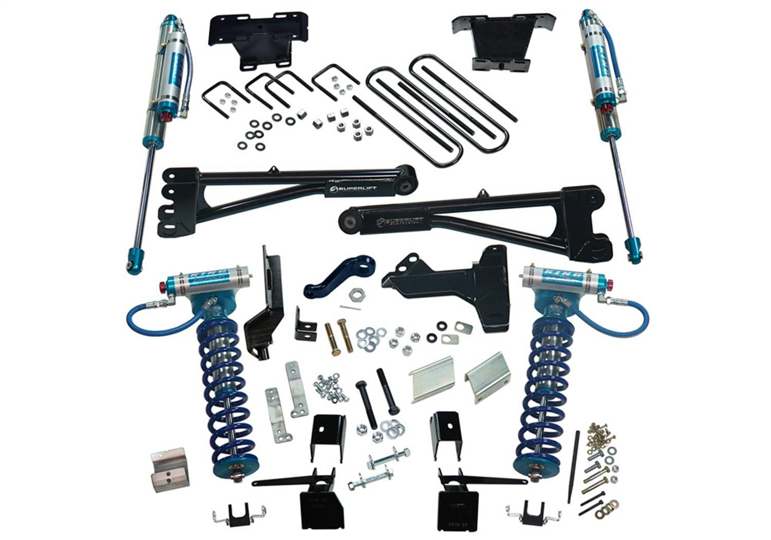 Superlift K169KG 6" King Ed Radius Arm Lift Kit-17-22 F250/350 4WD w King Frt Clvr & Res Rr Shcks