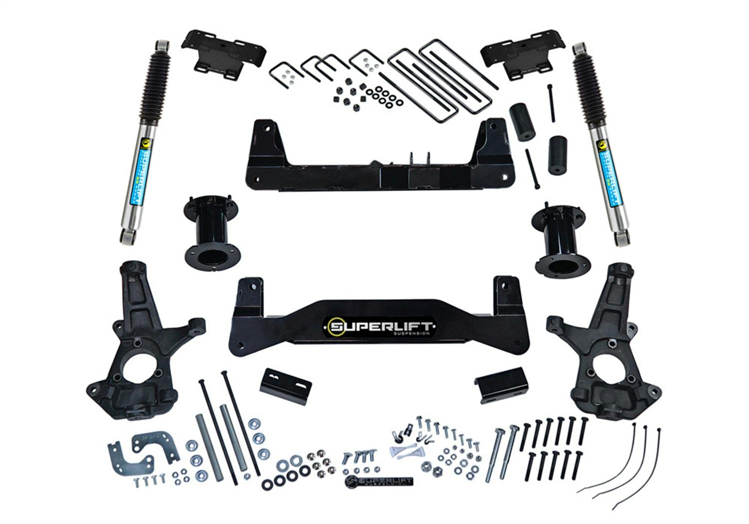 Superlift K181B 6.5" Lift Kit - 14-18 GM 1500 2WD w OE Al or SS Ctrl Arms w Bilstein Rear Shocks