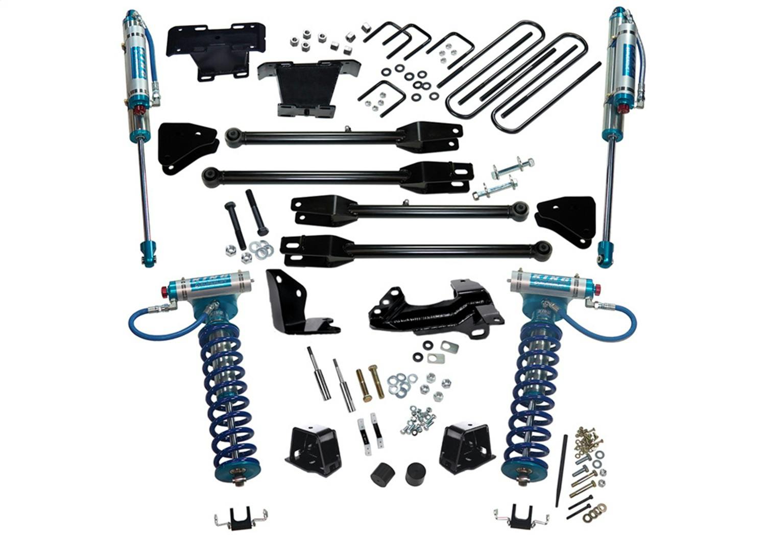Superlift K230KG 4" Lift Kit - 05-07 F250/F350 4WD w 4-Link Conversion & King Clvrs/Shocks