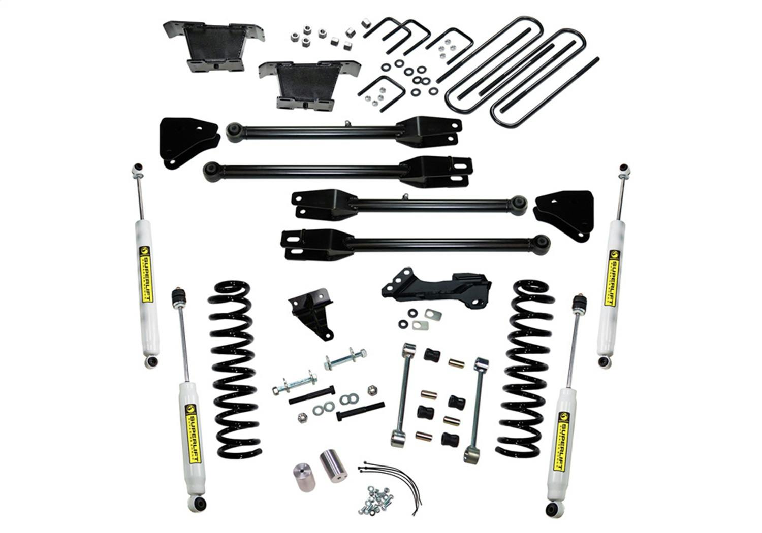Superlift K233 4" Lift Kit - 08-10 F-250/F-350 4WD - Diesel - w/ 4-Link Conversion & SL Shocks