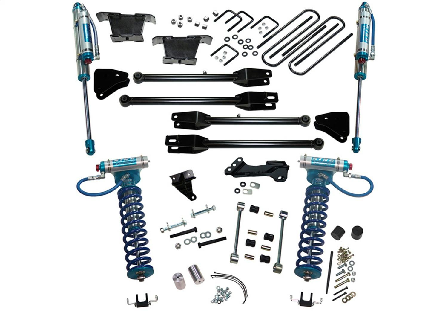 Superlift K233KG 4" Lift Kit - 08-10 F250/F350 4WD w/ 4-Link Conversion & King Clvrs/Shocks