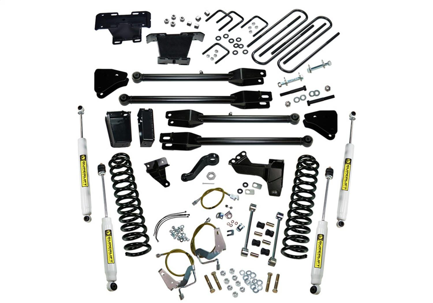 Superlift K234 6" Lift Kit - 08-10 F-250/F-350 4WD - Diesel - w/ 4-Link Conversion & SL Shocks