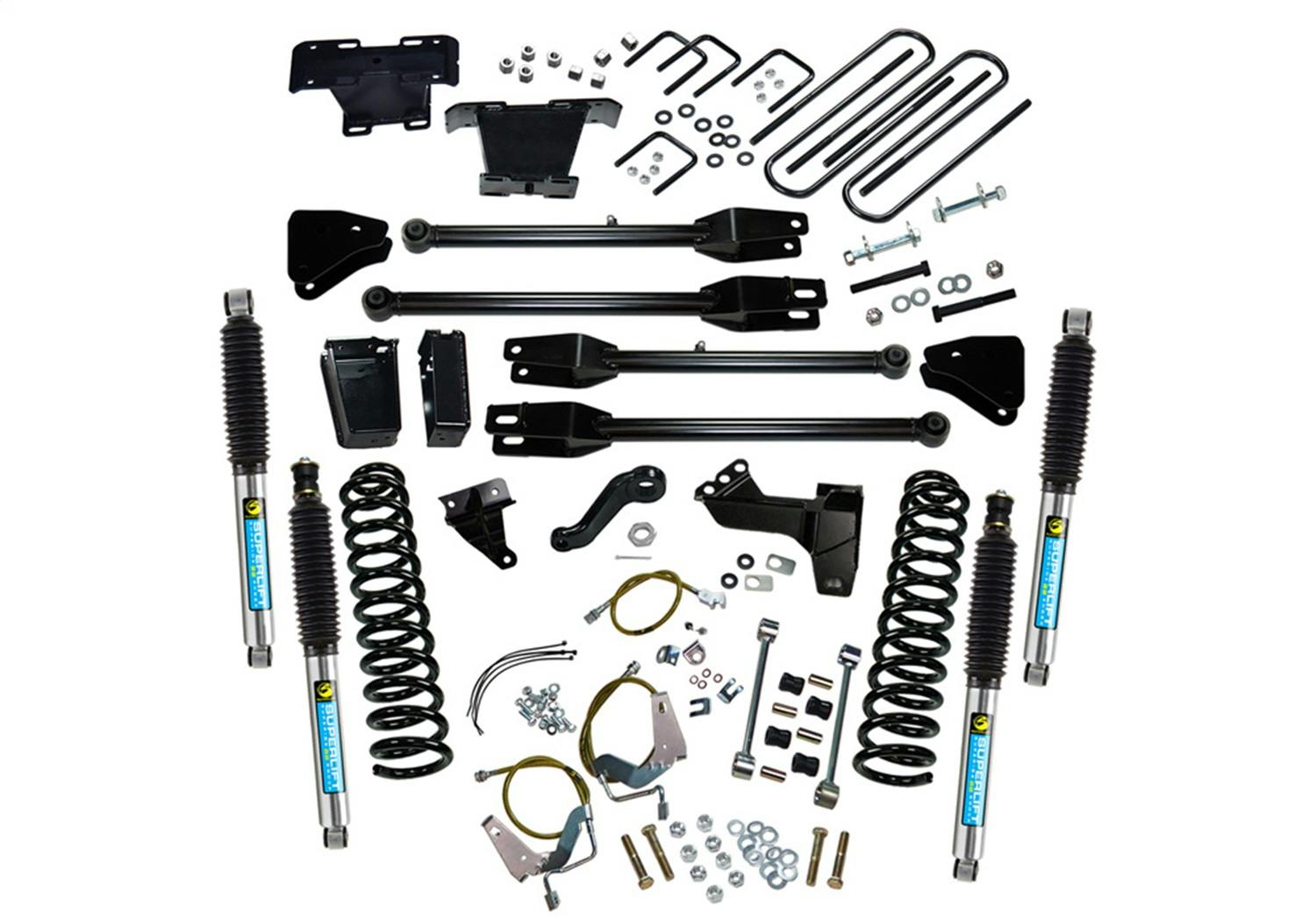 Superlift K234B 6" Lift Kit - 08-10 F250/F350 4WD - Dsl w/ 4-Link Conversion & Bil Shocks