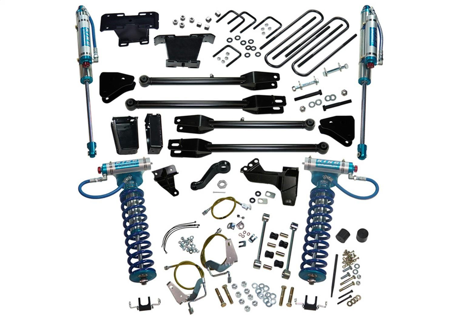 Superlift K234KG 6" Lift Kit - 08-10 F250/F350 4WD w/ 4-Link Conversion & King Clvrs/Shocks