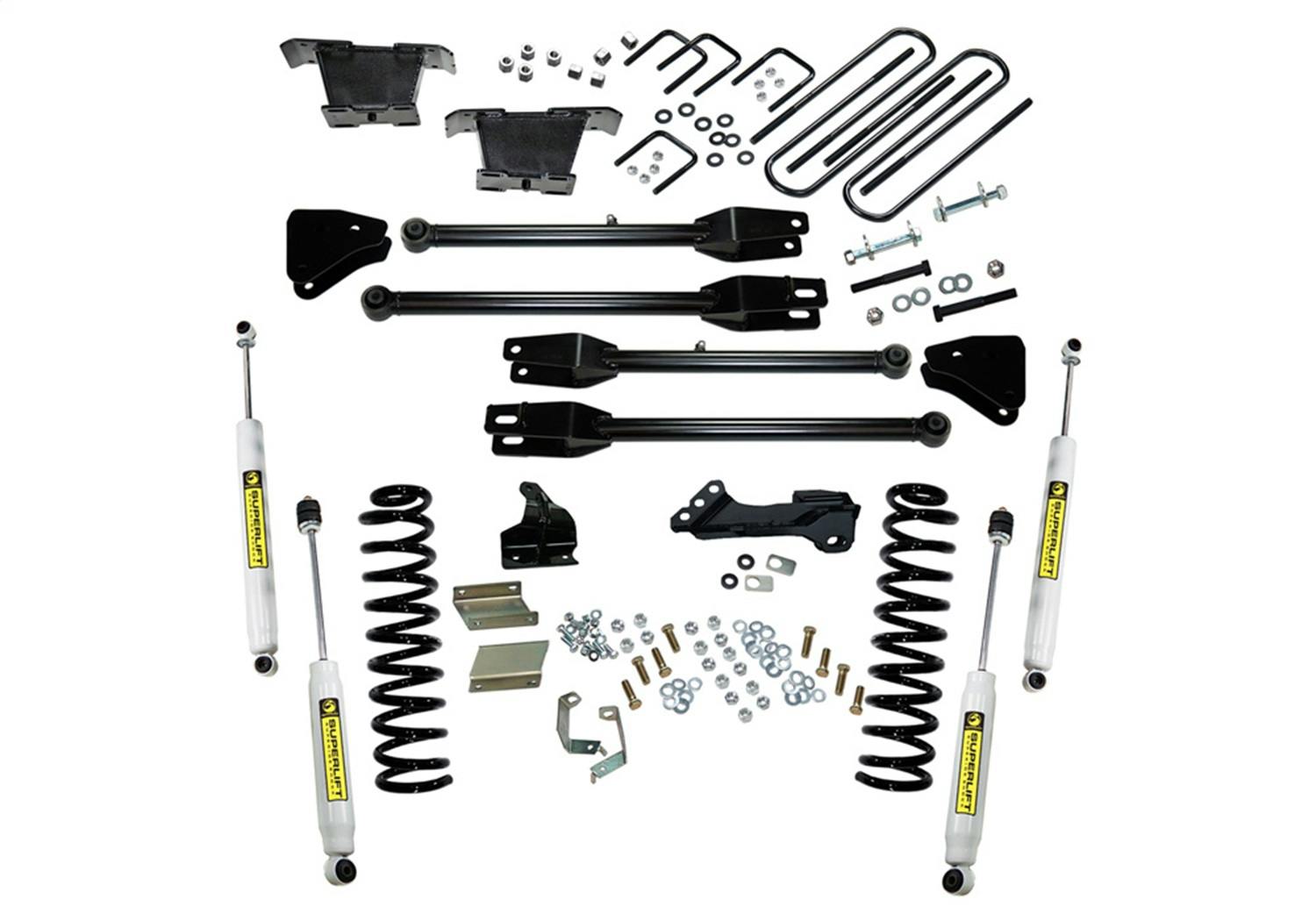 Superlift K236 4" Lift Kit - 11-16 F-250/F-350 4WD - Diesel - w/ 4-Link Conversion & SL Shocks