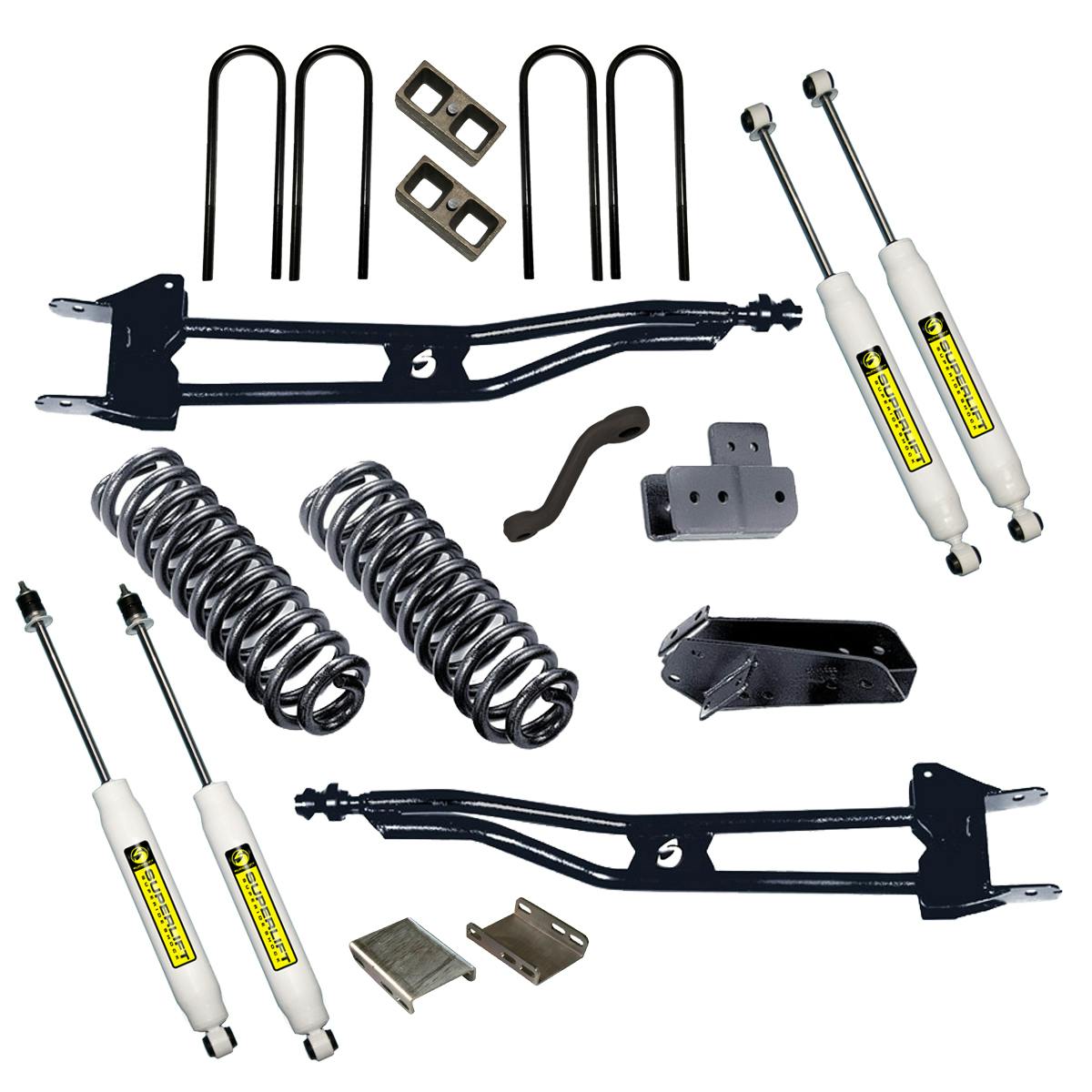 Superlift K388 6" Superunner Radius Arm Lift Kit - 80-96 Bronco 4WD - w/ SL Shocks