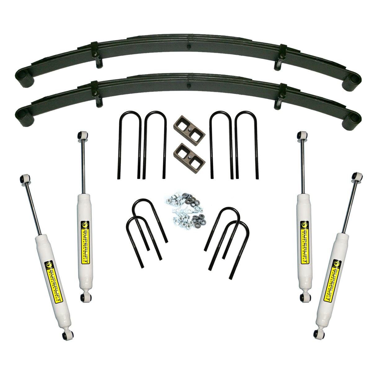Superlift K417 4" Lift Kit - 73-91 Blazer/Jimmy/Suburban 1/2 Ton 4WD - Rr Block Kit wSL Shks