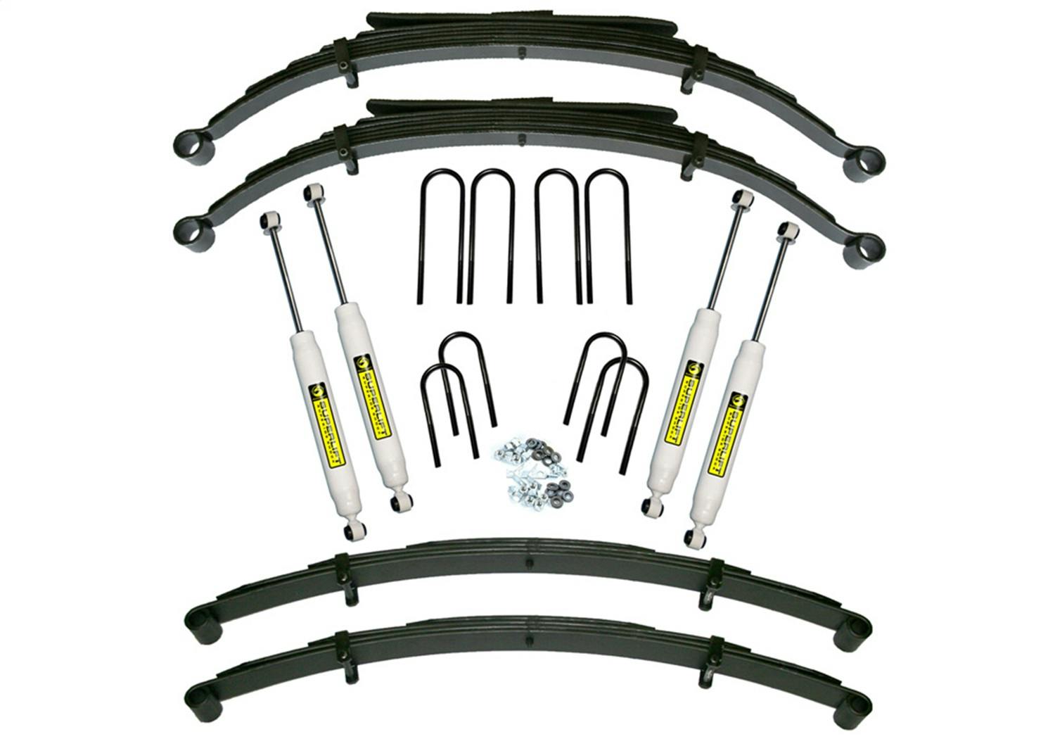 Superlift K419 4" Lift Kit (w/52" Rr Sprngs)-73-87 K10/K15&73-91 Blzr/Jimmy/Sbrbn 4WD-w/SLShcks