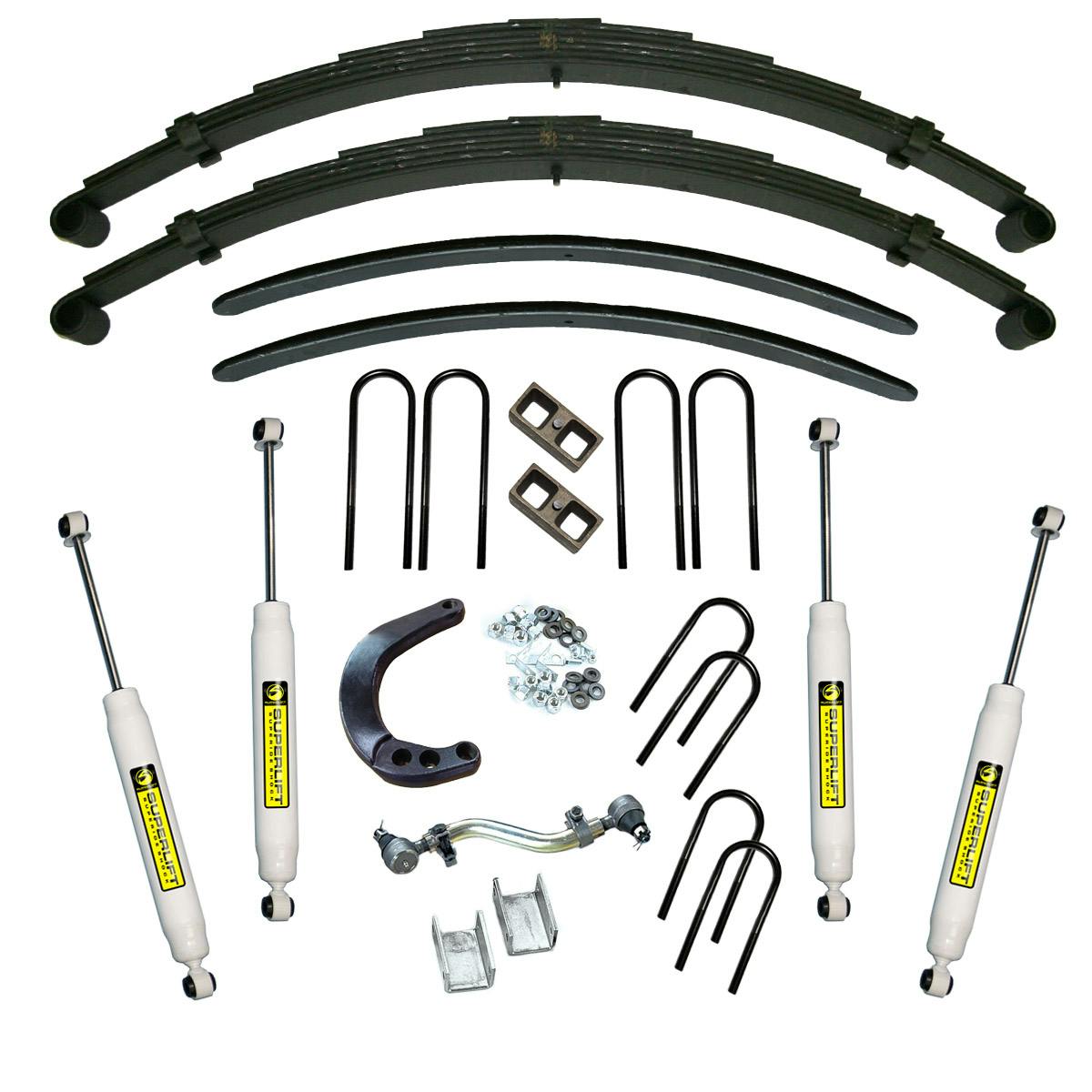 Superlift K423 8" Lift Kit - 73-87 K10/K15 & 73-91 Blazer/Jimmy/Sub 4WD-Rr Blck Kit wSL Shks