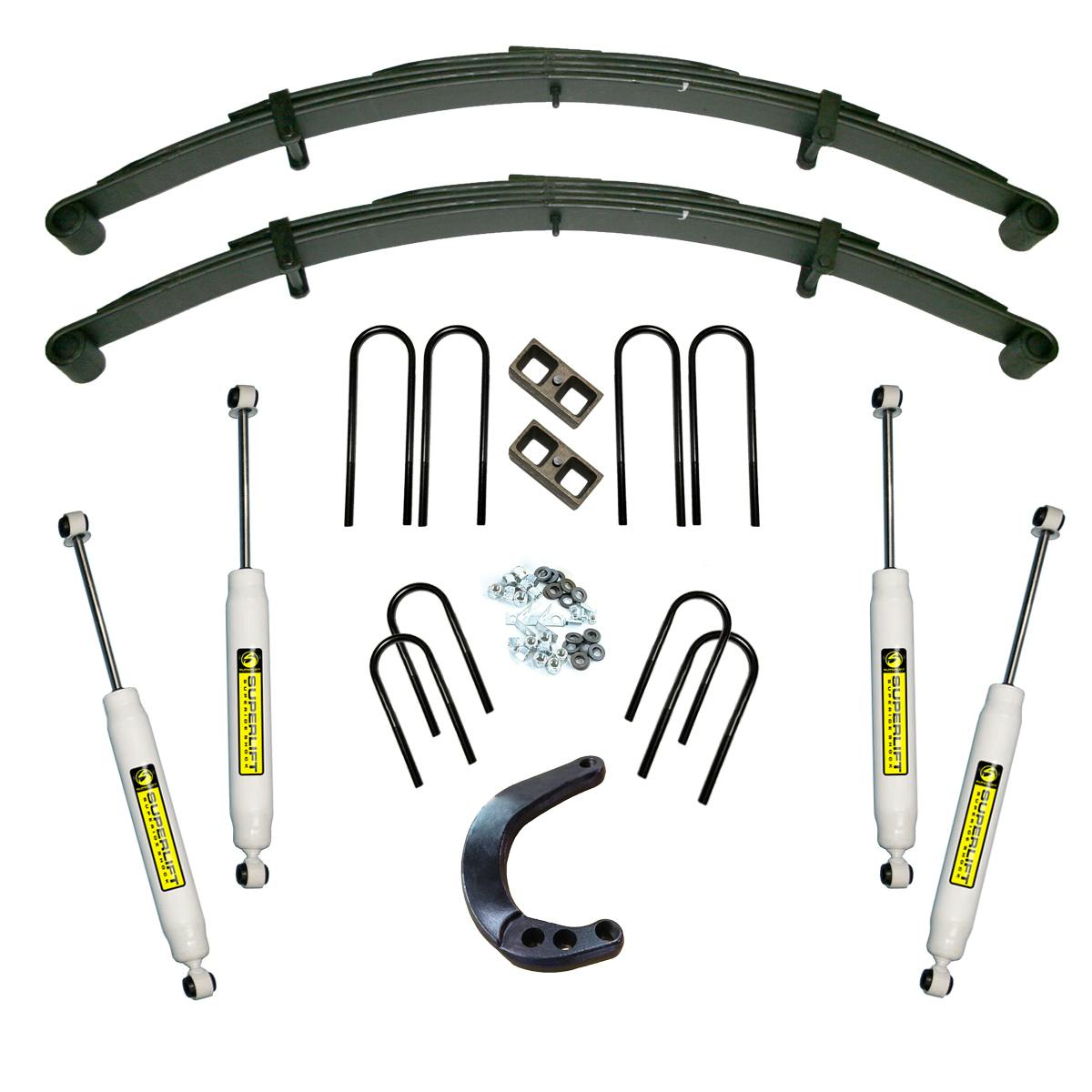 Superlift K440 6" Lift Kit - 73-91 GM 3/4 Ton 4WD - Rr Block Kit w/ SL Shocks