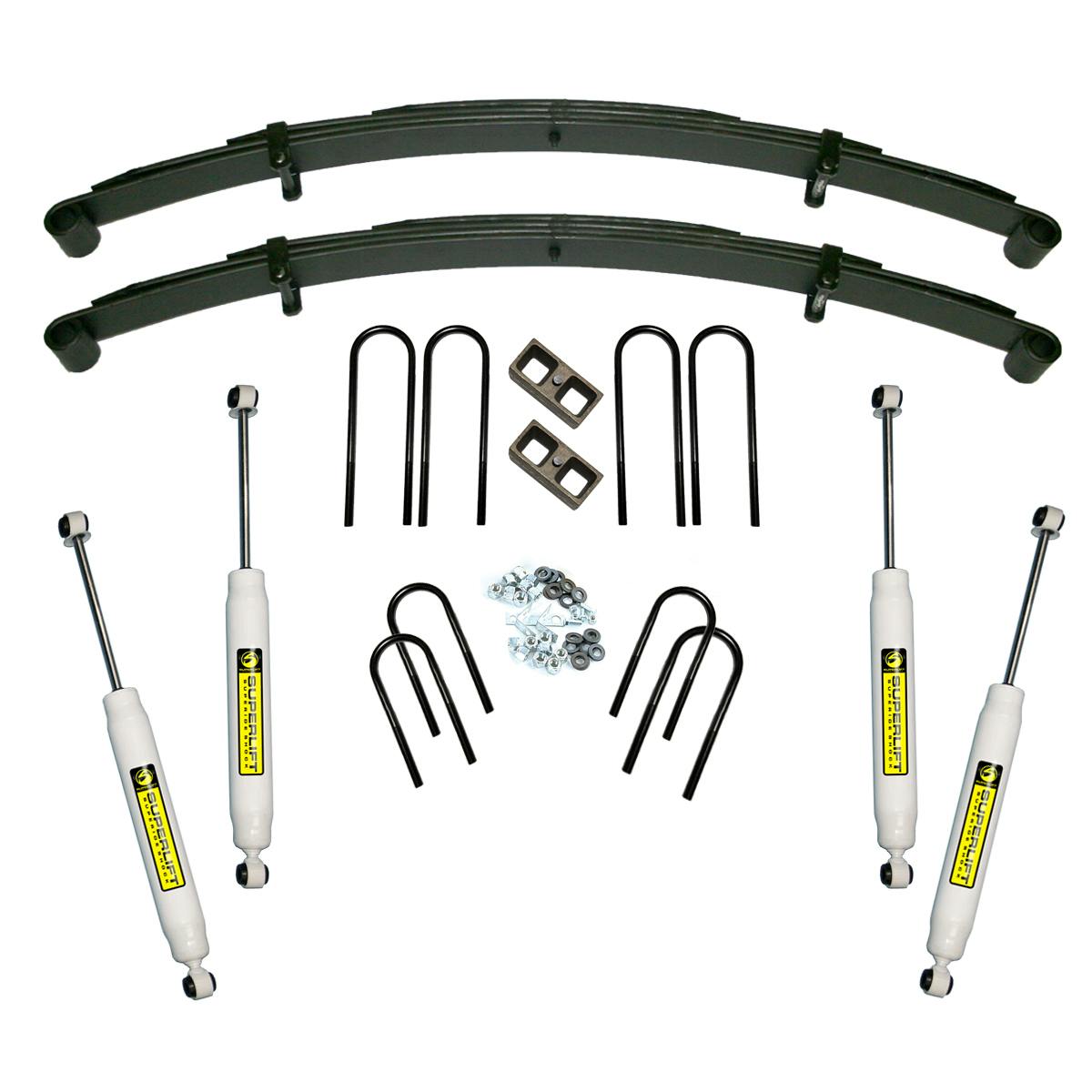 Superlift K448 4" Lift Kit - 73-91 GM 3/4 Ton Suburban 4WD - Rr Block Kit w/ SL Shocks
