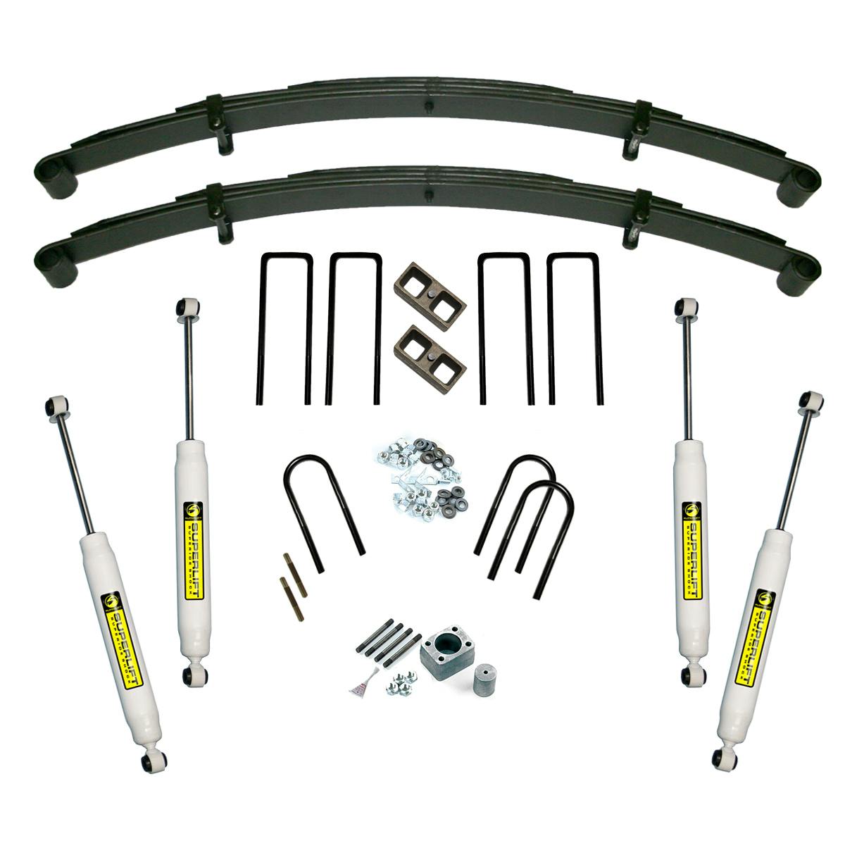 Superlift K461 3.5" Lift Kit-73-87 GM 1 Ton PU-Small Block Engine Only-Rr Block Kit w SL Shocks