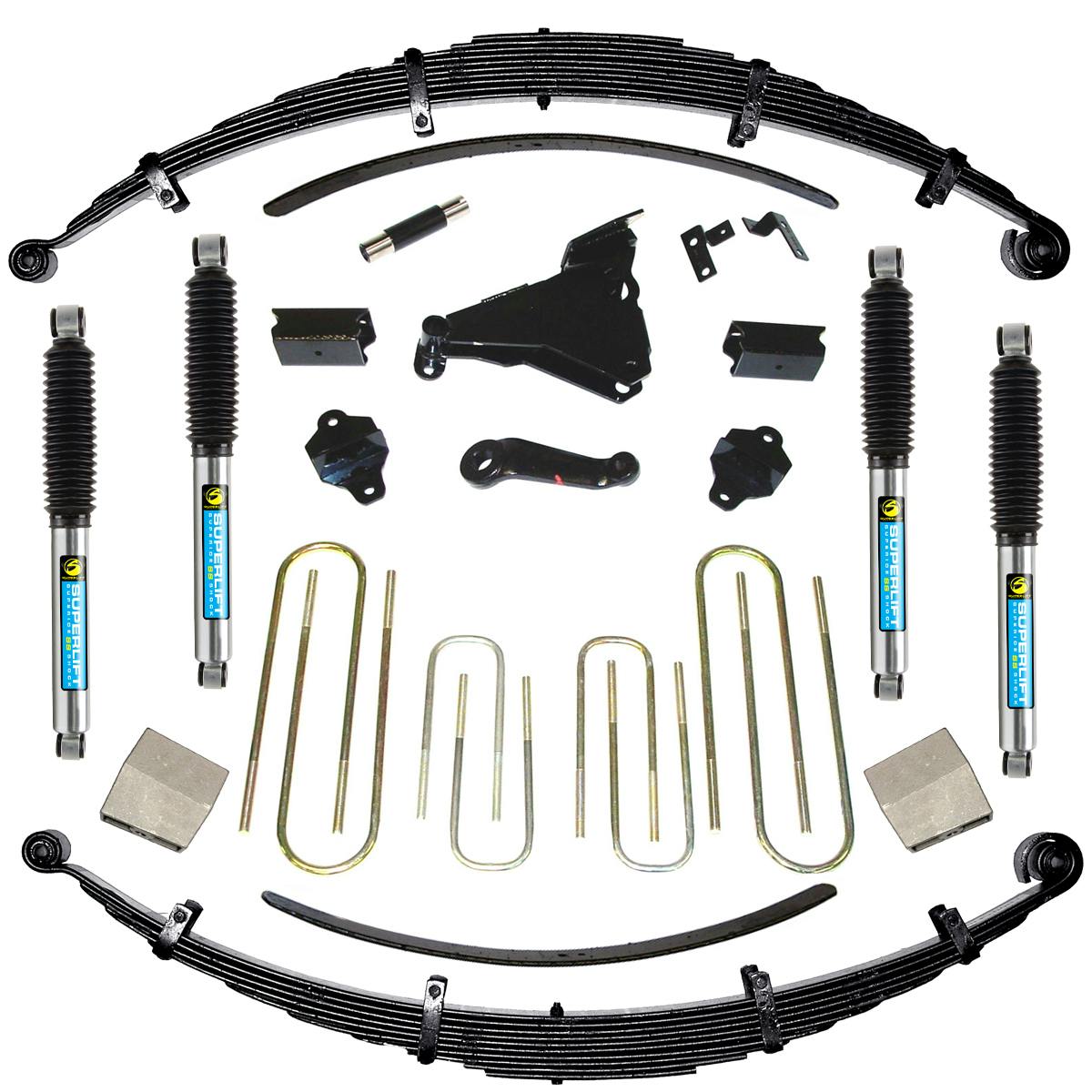 Superlift K644B 8" Lift Kit - 00-04 F-250/F-350 4WD - Diesel/V10 - w/ Bilstein Shocks