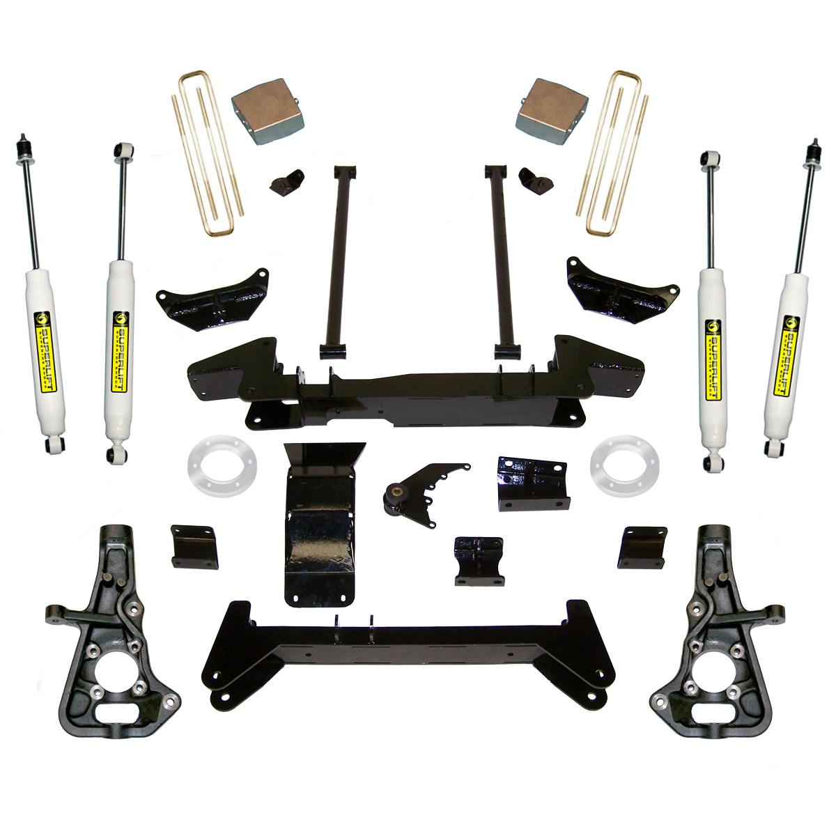 Superlift K860 6" Lift Kit - 01-10 Silv/Sierra 2500HD/3500HD 4WD - Knuckle Kit w/ SL Shocks