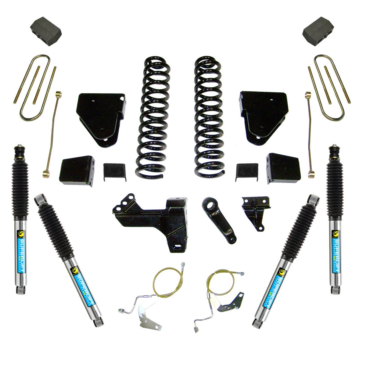 Superlift K878B 6" Lift Kit - 11-16 F-250/F-350 4WD - Diesel - w/ Bilstein Shocks