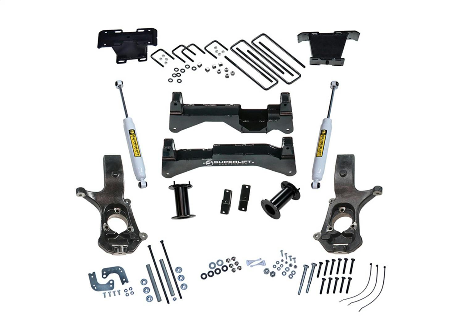 Superlift K894 8" Lift Kit - 07-16 Silv/Sierra 1500 2WD w Cast Steel Ctrl Arms w SL Rear Shocks