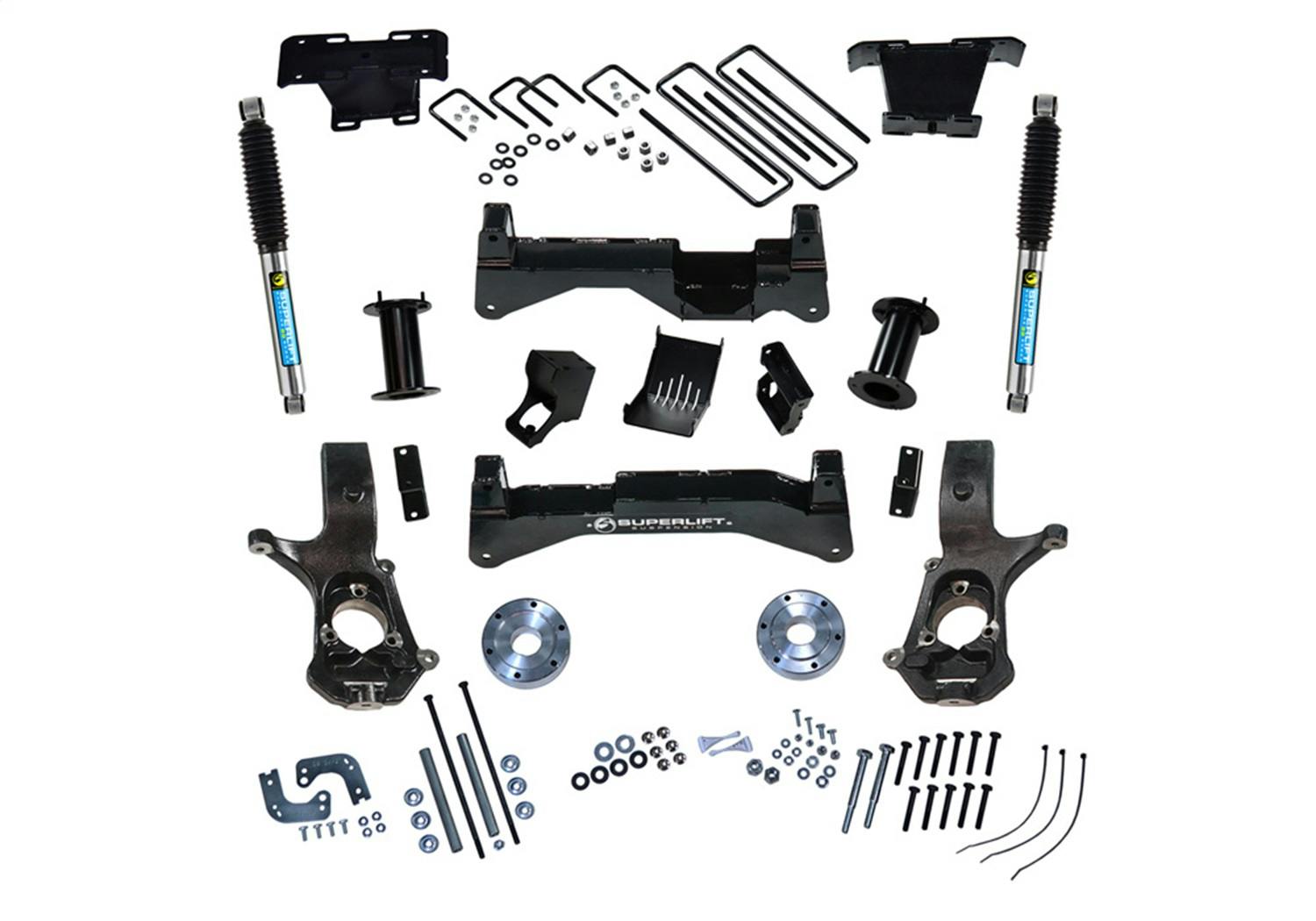 Superlift K898B 8" Lift Kit - 07-16 Silv/Sierra 1500 4WD w/ Cast Steel Ctrl Arms w/Bil Rr Shocks