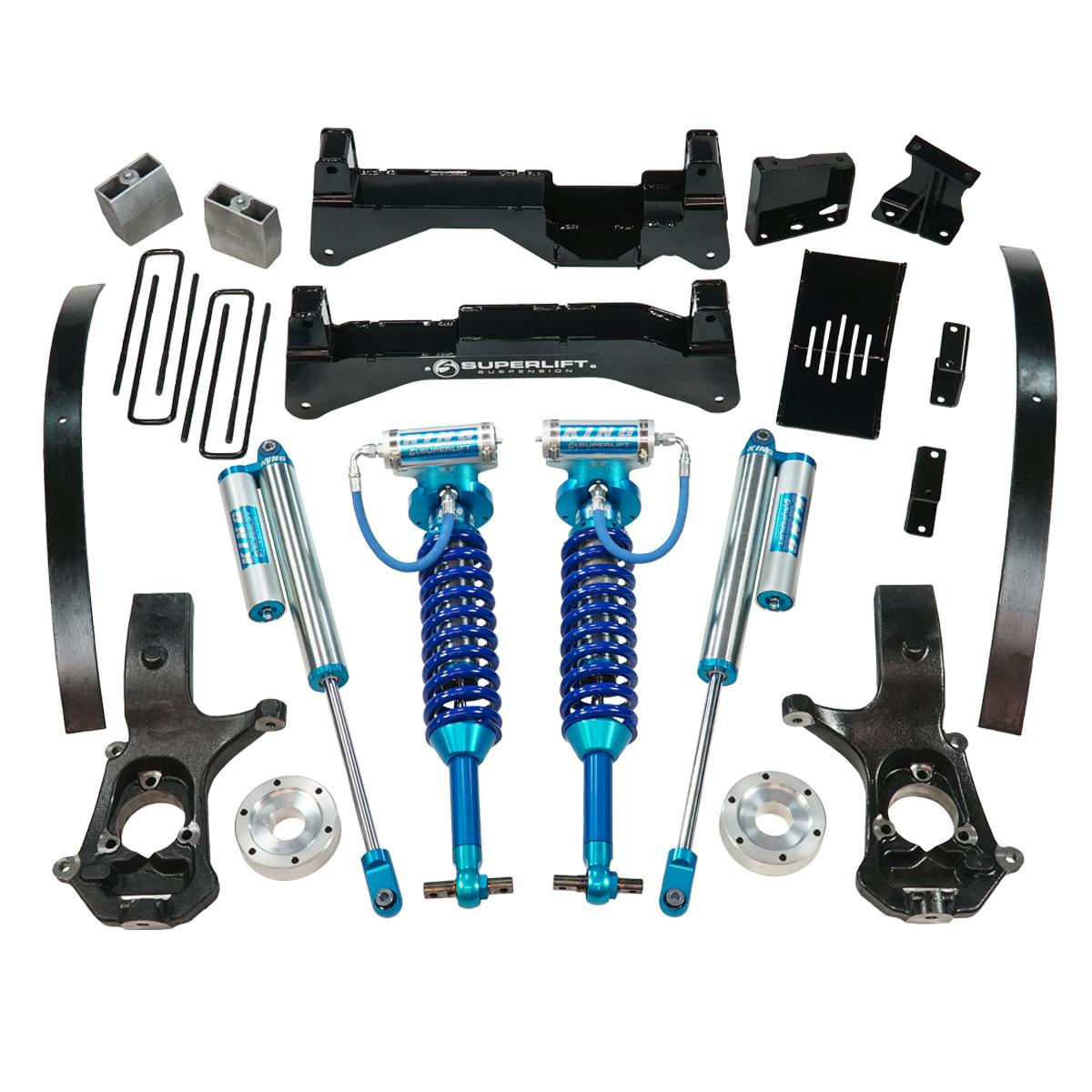 Superlift K919KG 8" Lift Kit-07-16 GM 1500 4WD w OE Cast Steel Ctrl Arms/King Clvrs/Res Rr Shocks