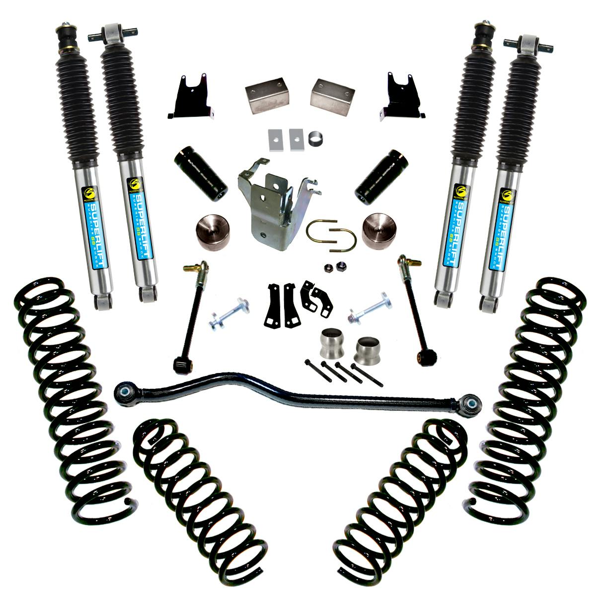 Superlift K927B 4" Lift Kit - 07-18 Wrangler JK - 2-door - w/ Bilstein Shocks