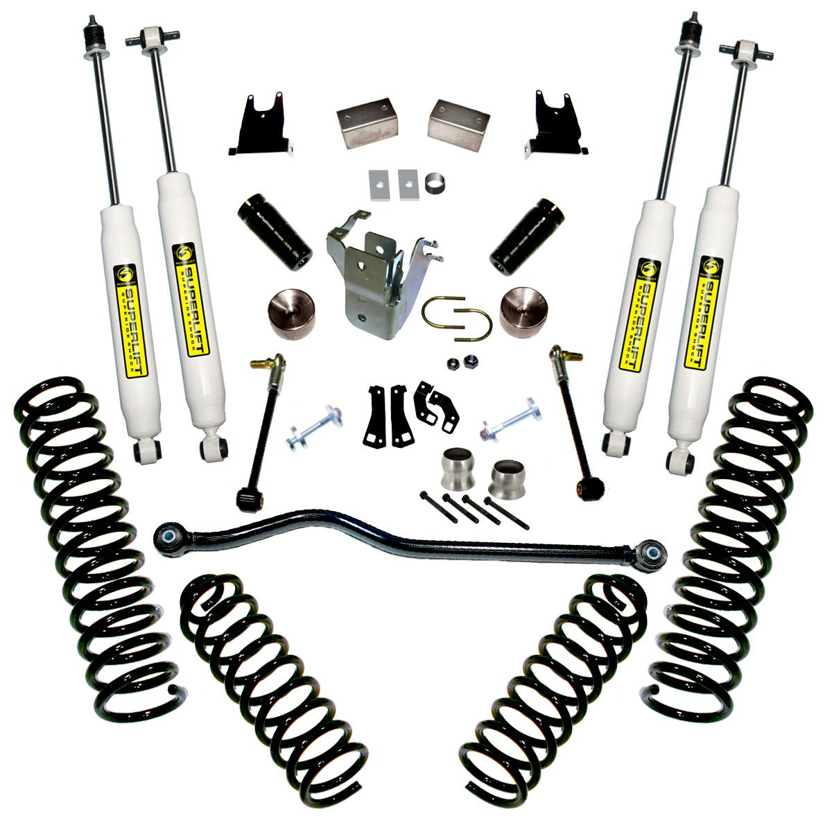 Superlift K928 4" Lift Kit - 07-18 Wrangler JK - 4-door - w/ SL Shocks