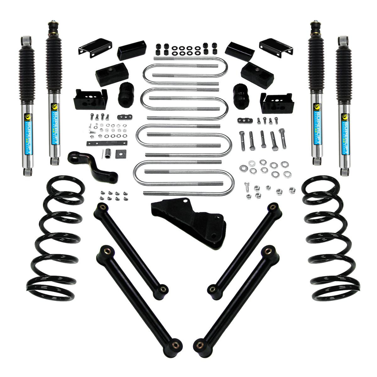 Superlift K965B 4" Lift Kit - 10-13 Ram 2500/10-12 3500 4WD - Diesel - w/ Bilstein Shocks