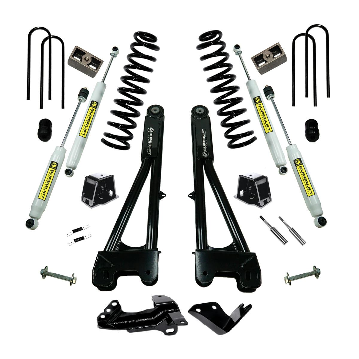 Superlift K975 4" Lift Kit - 05-07 F250/F350 4WD - Dsl w/ Replacement Radius Arms w/ SL Shocks