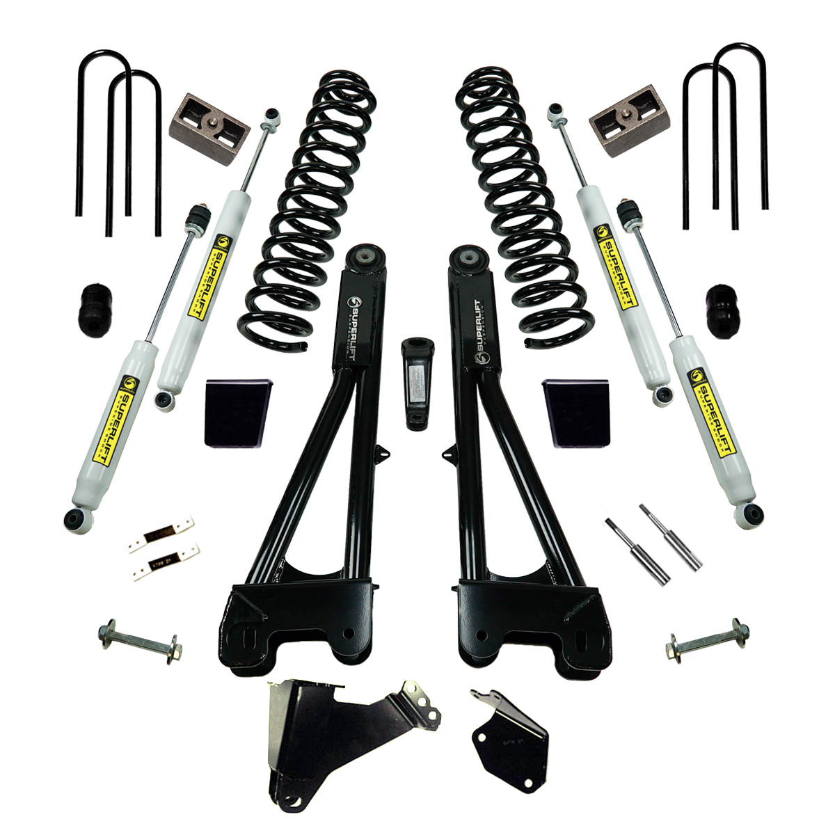 Superlift K977 6" Lift Kit - 05-07 F250/F350 4WD - Dsl w/ Replacement Radius Arms w/ SL Shocks