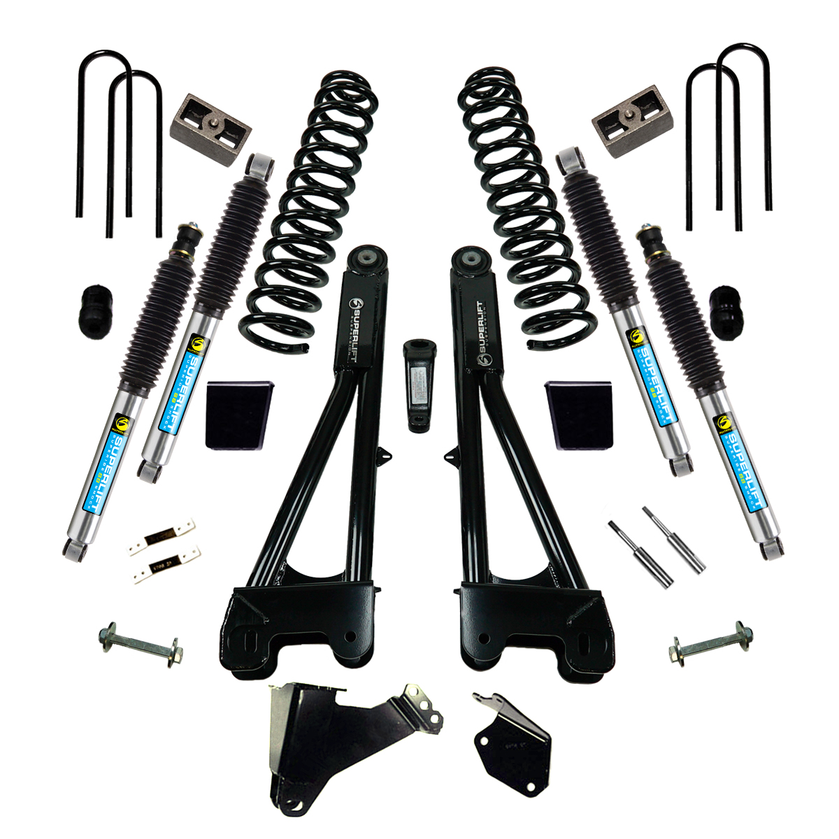 Superlift K977B 6" Lift Kit - 05-07 F250/F350 4WD - Dsl w/ Replacement Radius Arms w/ Bil Shocks