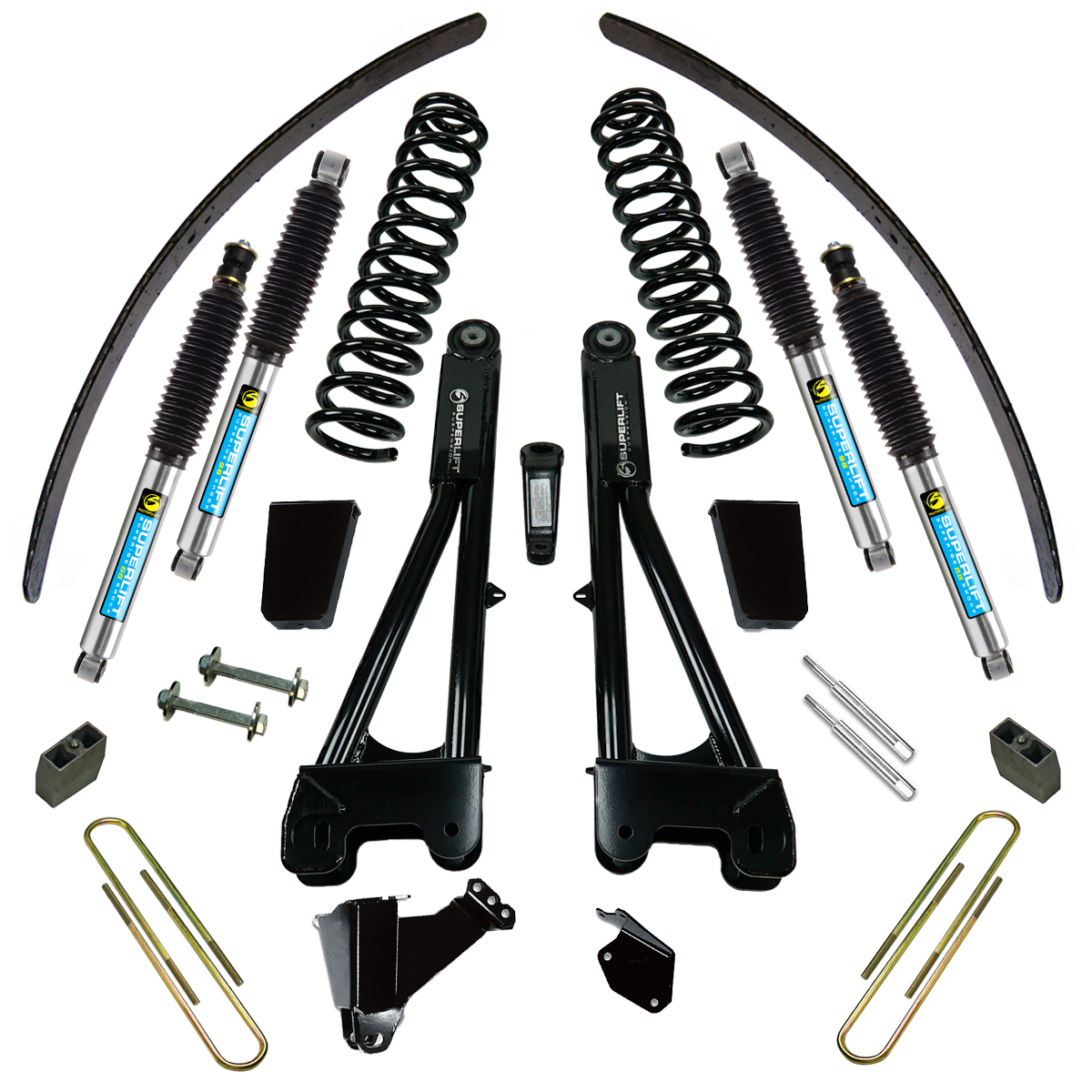 Superlift K979B 8" Lift Kit - 05-07 F250/F350 4WD - Dsl w/ Replacement Radius Arms w/ Bil Shocks