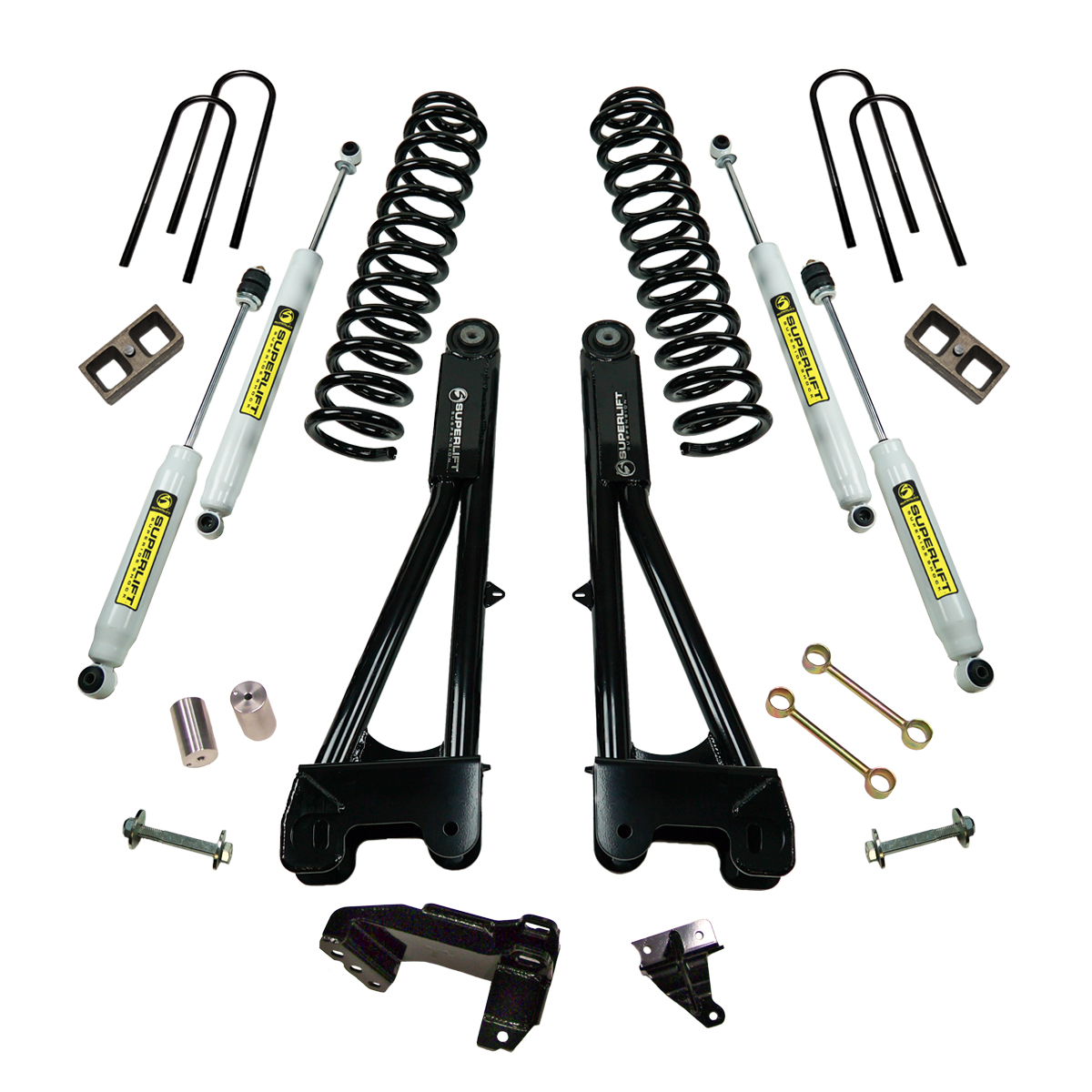 Superlift K981 4" Lift Kit - 08-10 F250/F350 4WD - Dsl w/ Replacement Radius Arms w/ SL Shocks